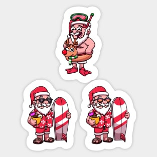 Santa In July Sticker Pack Sticker